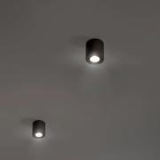 OSRAM downlight ROUND, svart, Ø 8 cm, metall, GU10