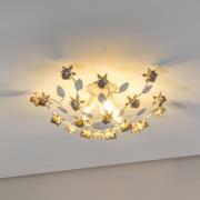 Carolina taklampe, elfenbensfarget, 3 lyskilder, jern