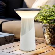 LED-batteridrevet bordlampe Pilia antrasitt/lysegrå Høyde 24 cm IP44