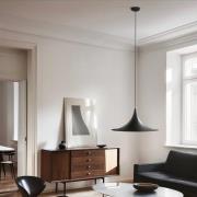 Hengelampe Morgana, svart/nikkel, metall, Ø 48 cm, E27