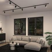 Paulmann URail skinnespot Luxe, svart matt, GU10