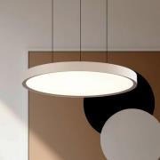 LED-hengelampe Denver, Ø 49 cm, beige, metall