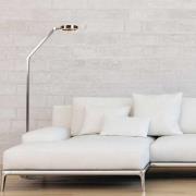 LED-gulvlampe Ringlux stålfarget, metall, 2700 K, dimmer