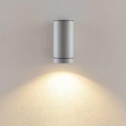 Utendørs vegglampe ShoreLine Pro Round, lysegrå, GU10