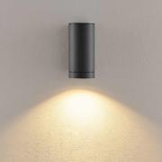 Utendørs vegglampe ShoreLine Pro Round, mørkegrå, GU10