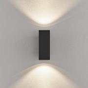 utendørs LED-vegglampe ShoreLine Pro Square opp/ned, mørkegrå