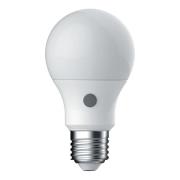 MEGAMAN E27 LED-pære, 7,3 W, 2700 K, sensor