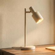 Lindby bordlampe Ovelia, beige, metall, E27