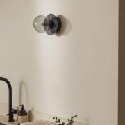 Globen Lighting vegglampe ART DECO, svart/grå Ø 16 cm IP44