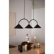 Globen Lighting hengelampe CURVE 3, svart, 3 lyskilder, 95 cm