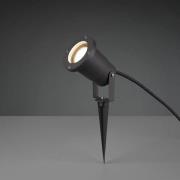 Spot med jordspyd UBANGI, antrasitt, metall, IP65, GU10