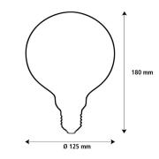 Segula LED Fire Flame Line E27 1W G125 røyk stående 1800K