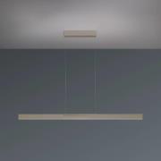 Bopp LED-hengelampe Nano 2.0, lengde 140 cm, taupe, metall