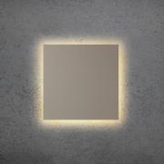 LED-vegglampe BLADE Q, taupe, 44 x 44 cm, metall, dimbar