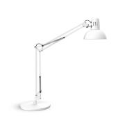 Skrivebordslampe MAULstudy, hvit, stål, høyde 49 cm