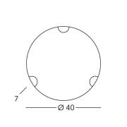 Kolarz Vegglampe Nonna, Ø 40 cm, hjort gullfarget, glass