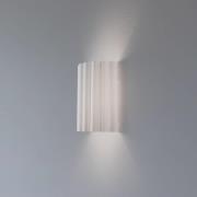 Vegglampe Aria, hvit, mikrofiber, E27