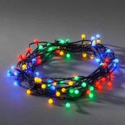 80 fargerike LED-lyskilder for utendørs bruk, fargerike