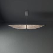 LED-hengelampe SERAPH, matt svart, lengde 105 cm, metall