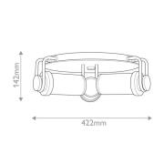 Taklampe WYNWOOD, gammel messing, Ø 42 cm, 3 lyskilder. Metall/glass