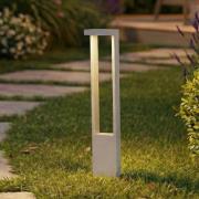 Lindby LED-gatelampe Lonete, hvit, høyde 65 cm, IP65