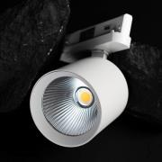 SLC LED-spot Fox, hvit, 3000 K, 3-fase skinne