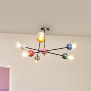 OSRAM taklampe Decor Bubble, 6 lyskilder, stål, farget, E27