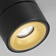 EGG DLS LED-downlight Clippo S Duo, svart-gull