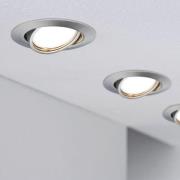 Paulmann Base innfelte spotlights i sett med 10 stk. jern