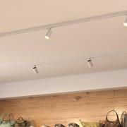 3-fase skinne Can, hvit, aluminium, GU10, svingbar montering