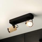 Cayuca takspotter, svart/tredekor, to lamper