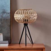 EGLO Amsfield 1 bordlampe av tre, tripod