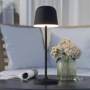 LED-bordlampe Mannera med batteri, svart