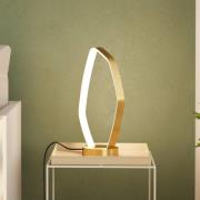 LED-bordlampe Vallerosa i messing