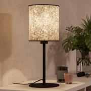 Butterburn bordlampe, høyde 47,5 cm, beige/grønn, stoff