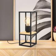 Libertad bordlampe, høyde 35 cm, svart/tre, stål