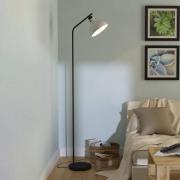 Matlock gulvlampe, høyde 158 cm, grå/svart