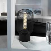 Wrington bordlampe, høyde 28,5 cm, svart, stål