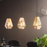 Hengelampe Chiavica, messing, 3 lyskilder