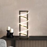 LED-bordlampe Gwen, svart, høyde 45 cm, CCT, berøringsdimmer