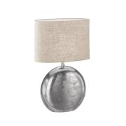 Bordlampe Chambery, sand/nikkel, høyde 53 cm Lin/metall