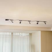 Skinnesystem 48V Lumaro, spot, 5 lyskilder, svart, Ø 7,3 cm