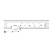 Innfelt taklampe Dione, IP44, 2700 K, hvit, dimbar