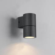 Utendørs vegglampe Parana, antrasitt, høyde 11 cm, metall