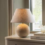 Globen Lighting bordlampe Castello, beige/beige, høyde 38 cm