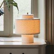 Globen Lighting bordlampe Noah, hvit, høyde 31 cm, tekstil