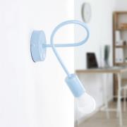 Vegglampe Oxford, blå, metall, 1 lyskilde, E27, bryter