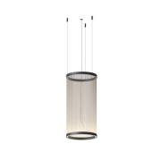 Vibia LED-hengelampe ARRAY beige 73 x 37 cm sylinder 927 dimbar