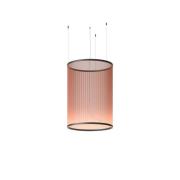 Vibia LED-hengelampe ARRAY rødbrun 113x83 sylinder 927 dimbar