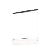 Vibia LED-hengelampe KONTORNO, lengde 92 cm, svart, 930 dimbar
